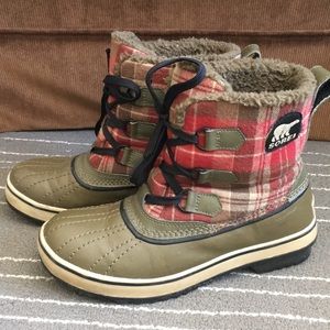 Plaid Sorel Boots